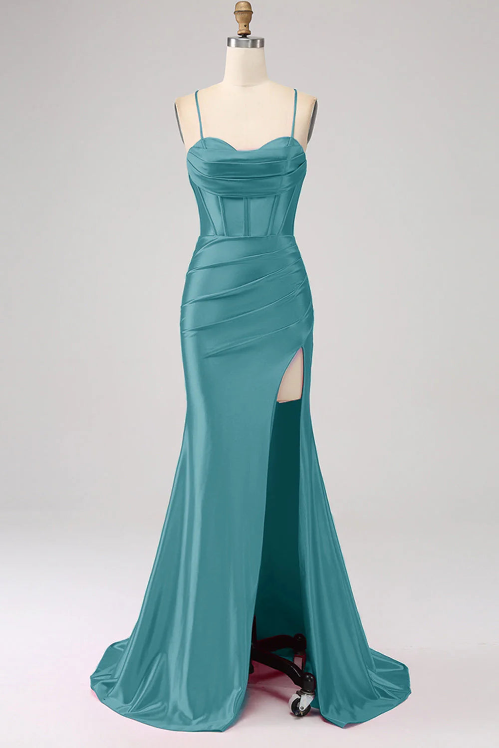 Stunning Mermaid Spaghetti Straps Long Prom Dress