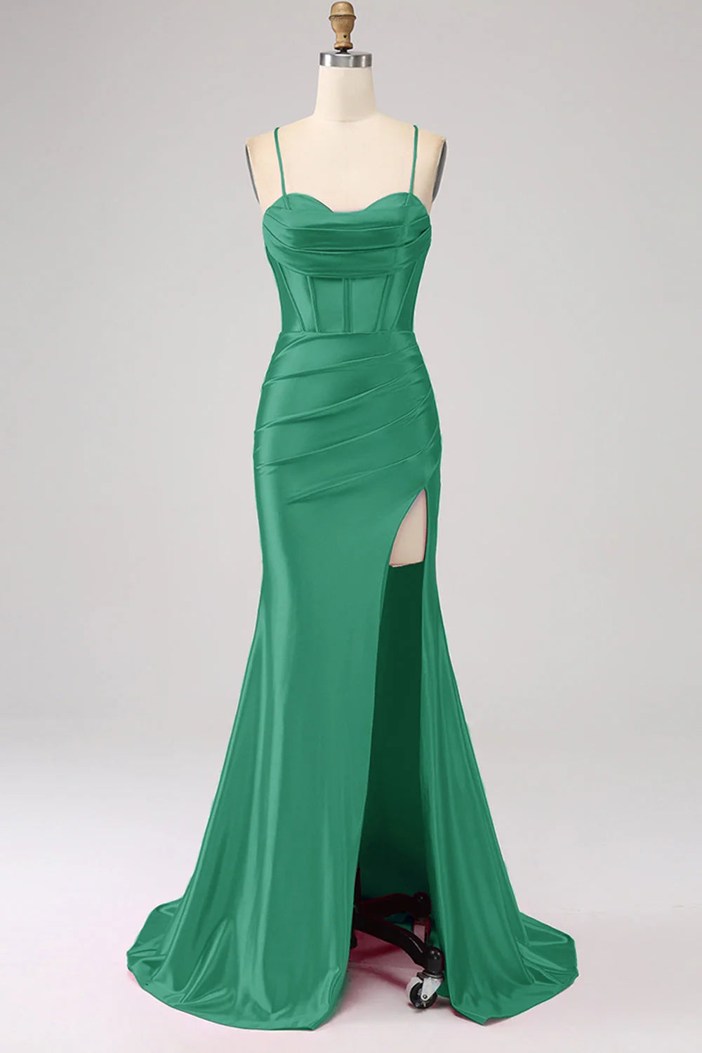 Stunning Mermaid Spaghetti Straps Long Prom Dress