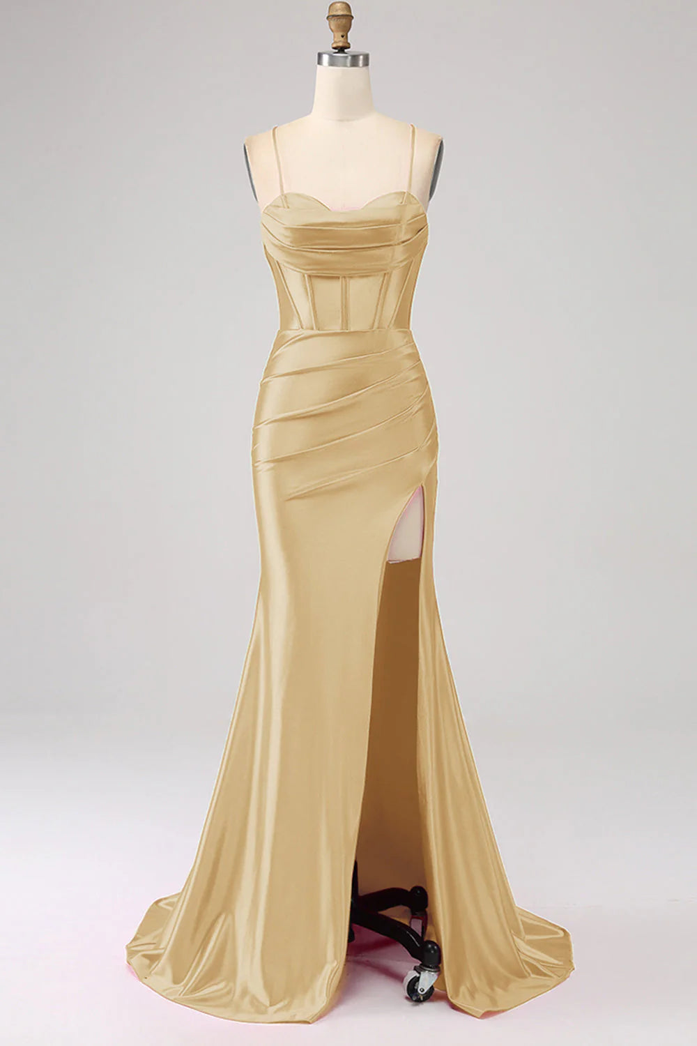 Stunning Mermaid Spaghetti Straps Long Prom Dress