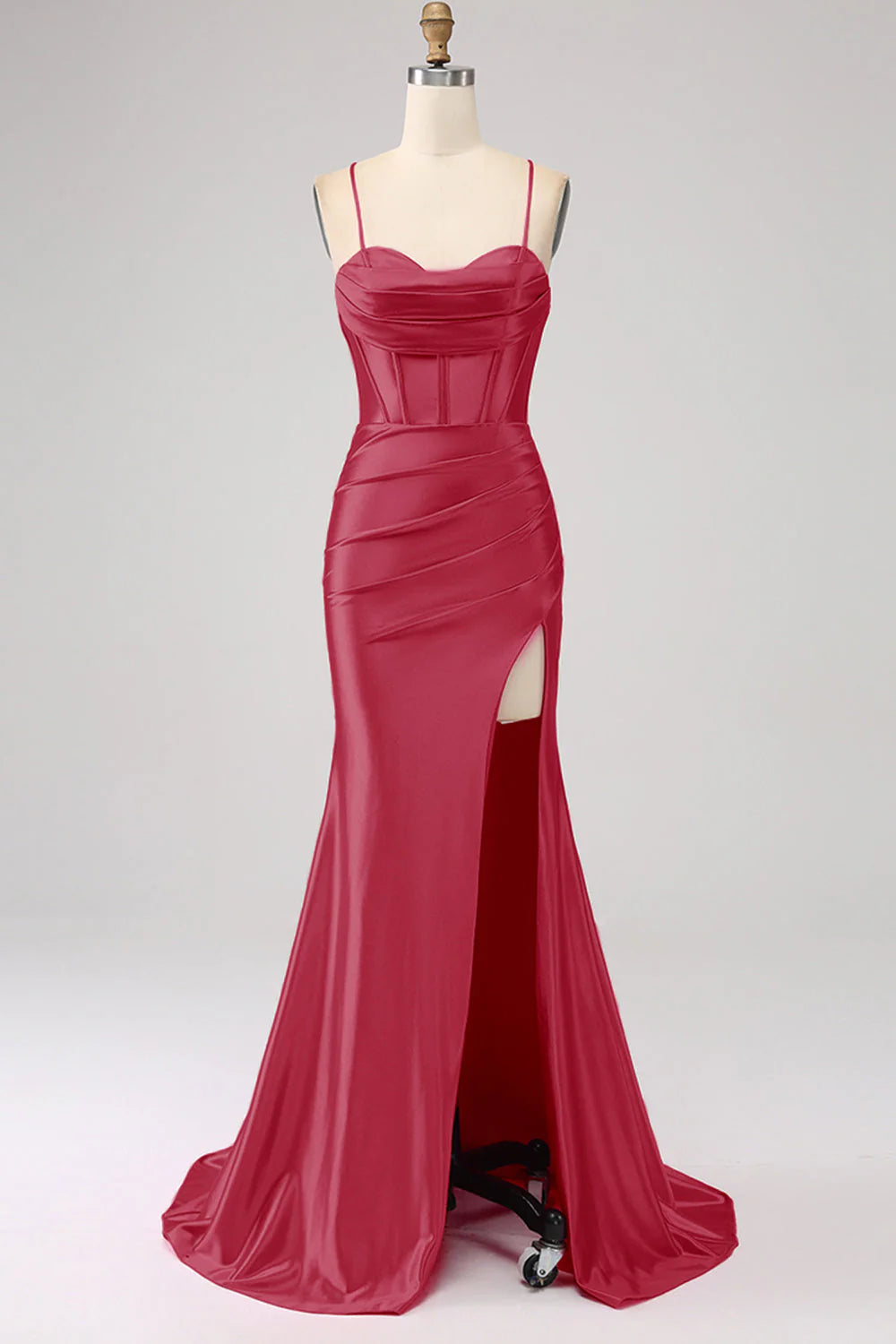 Stunning Mermaid Spaghetti Straps Long Prom Dress