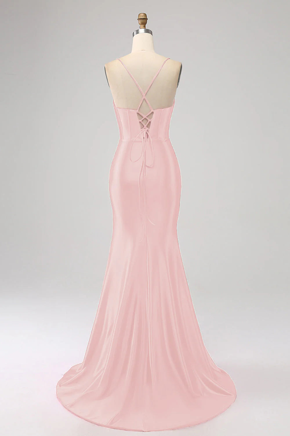 Stunning Mermaid Spaghetti Straps Long Prom Dress