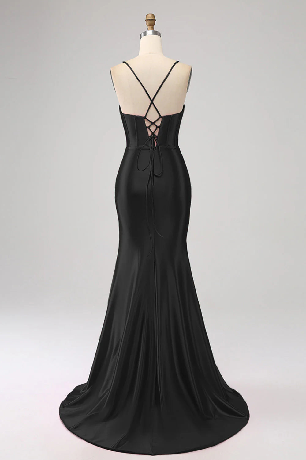 Stunning Mermaid Spaghetti Straps Long Prom Dress