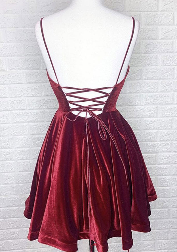 A-line V Neck Sleeveless Charmeuse Short/Mini