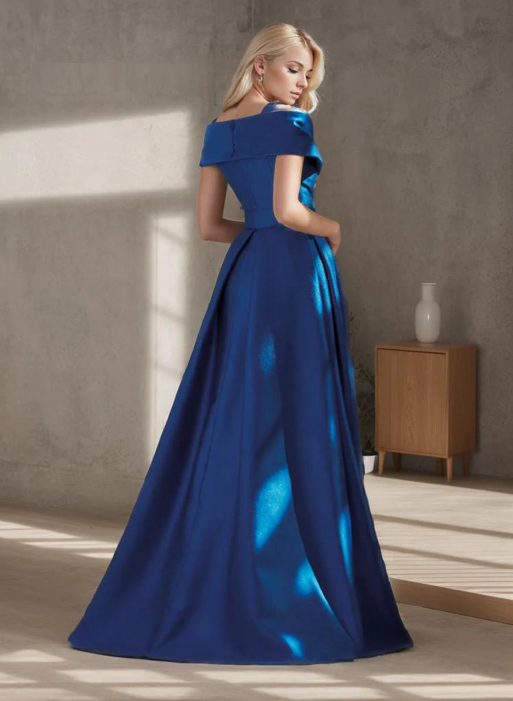 A-Line Evening Gown Formal Wedding Guest dress Floor Length Prom Dress