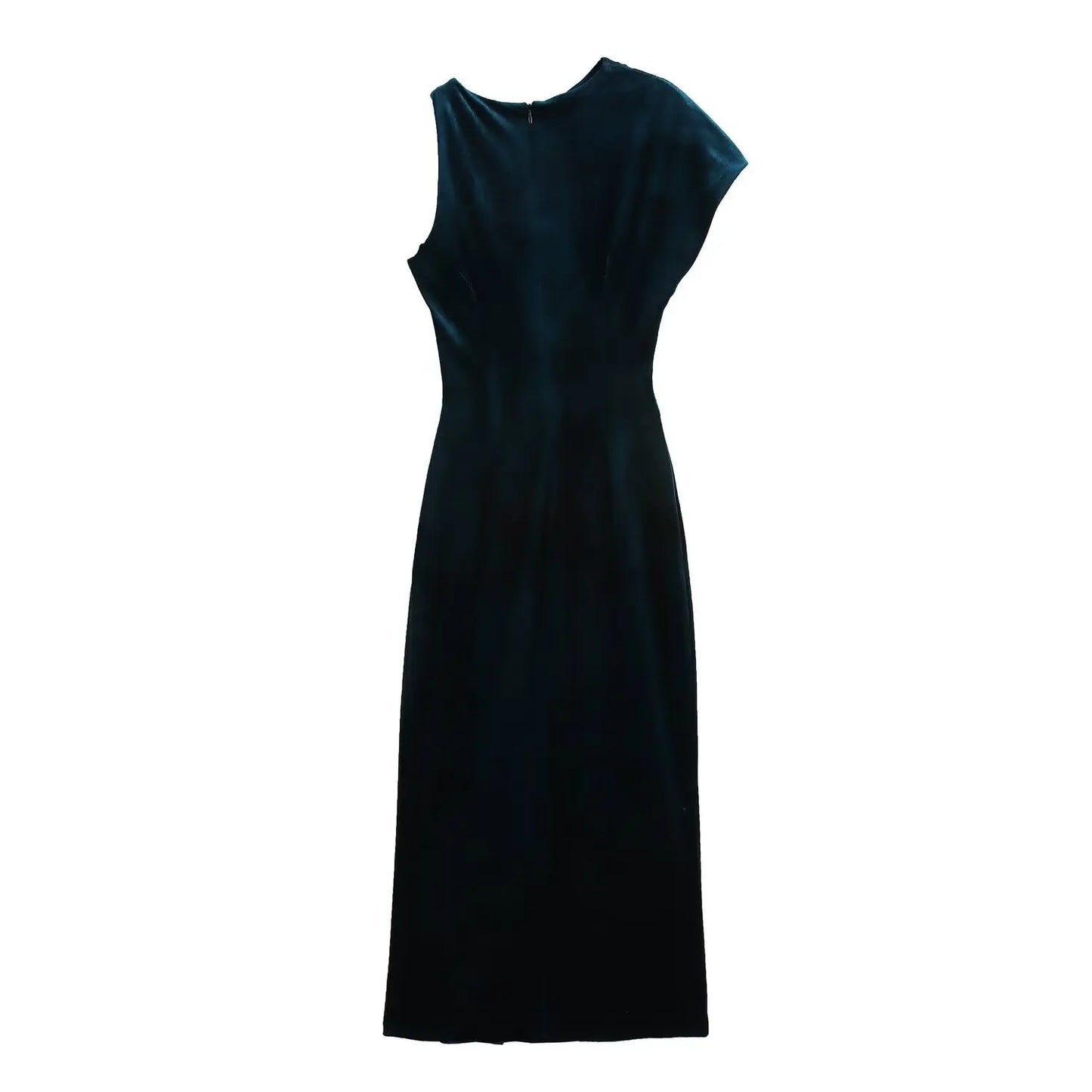 Xuewuba Prom Shop Dresses Asymmetric Sleeveless Velvet Dress Formal Women's Dresses