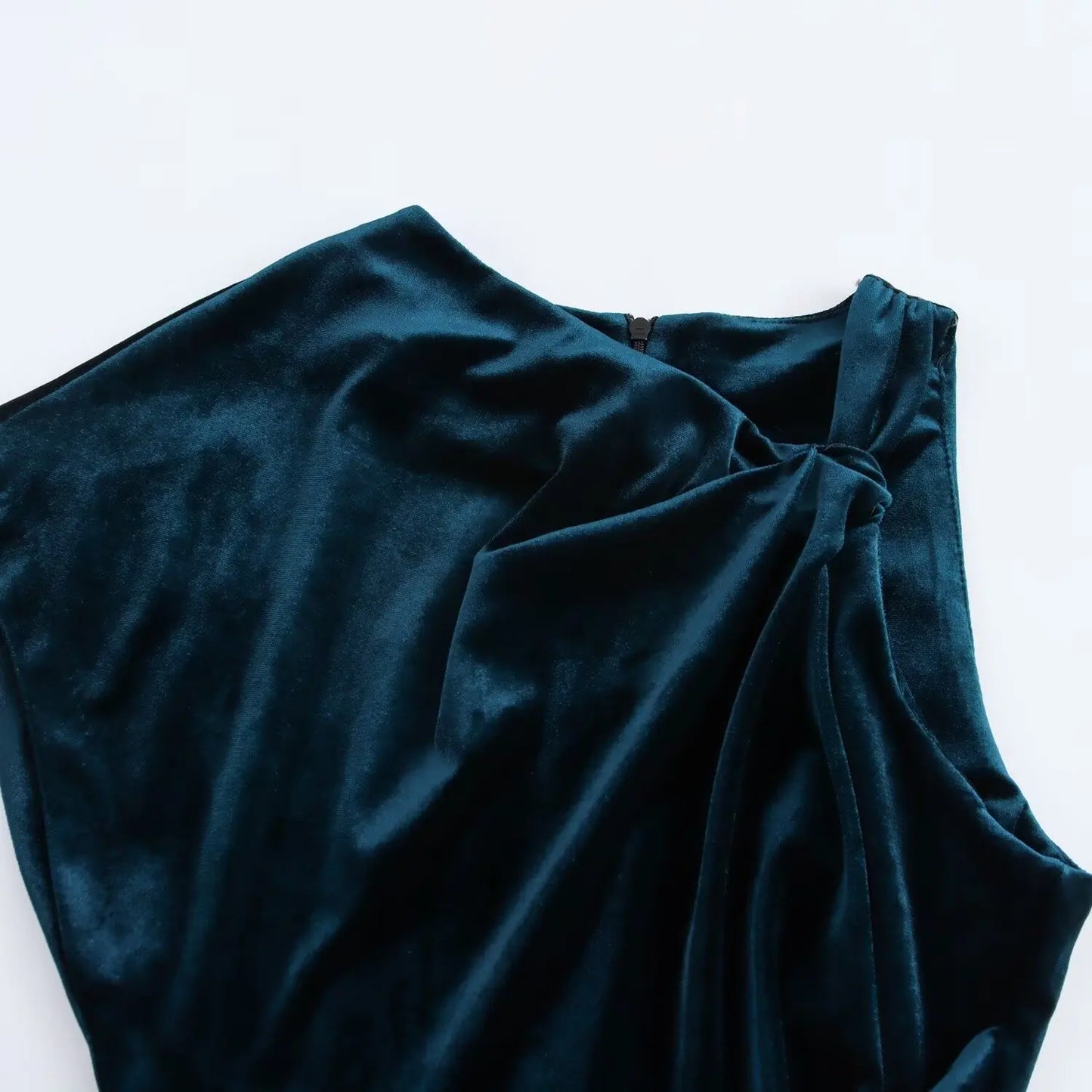 Xuewuba Prom Shop Dresses Asymmetric Sleeveless Velvet Dress Formal Women's Dresses