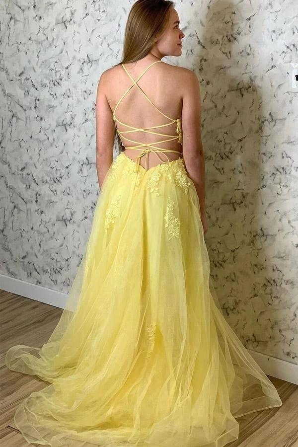 Elegant A-Line Off the Shoulder Sleeveless Lace Up Floor-Length Prom Dress