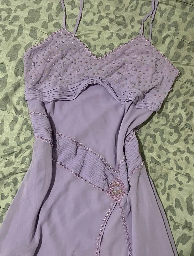 Elegant A Line Spaghetti Strap Sleeveless Backless Floor-Length Prom Dresses