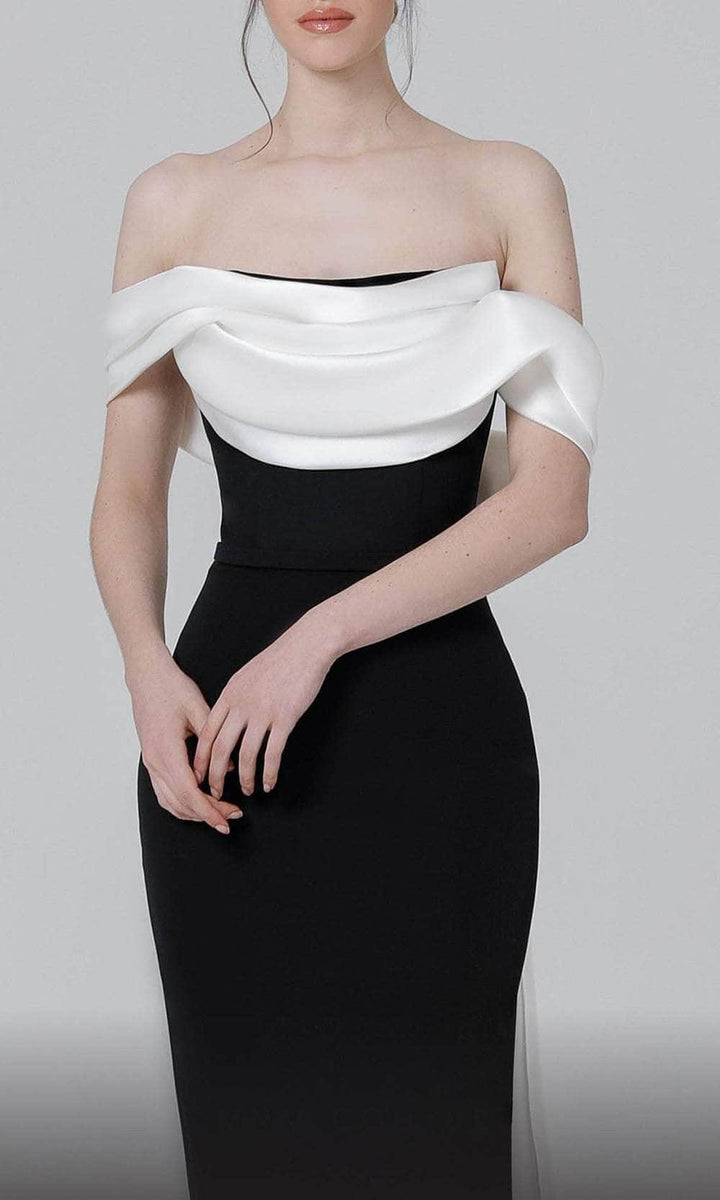 Evening Dresses For Women/ Off Shoulder Sheath Full Length Hem Sleeveless Evening Dresses