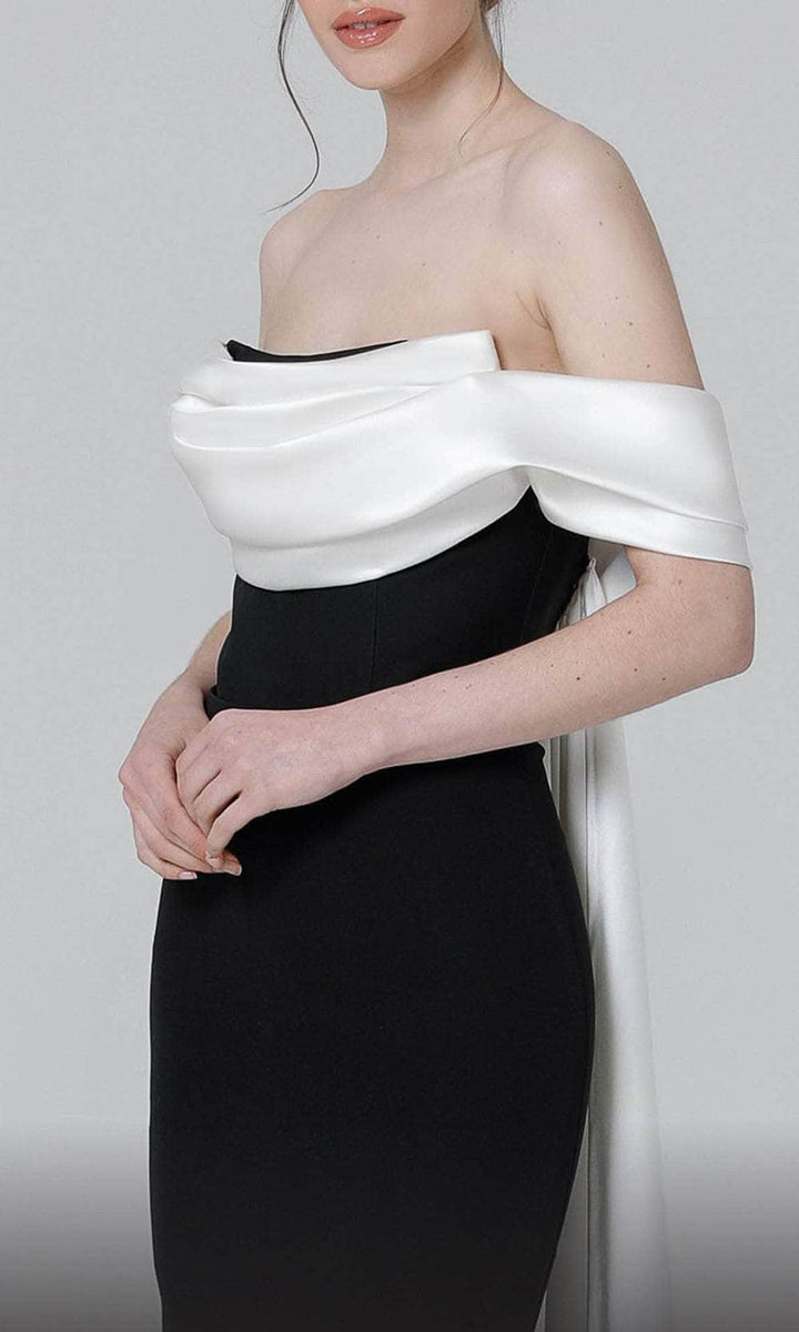 Evening Dresses For Women/ Off Shoulder Sheath Full Length Hem Sleeveless Evening Dresses