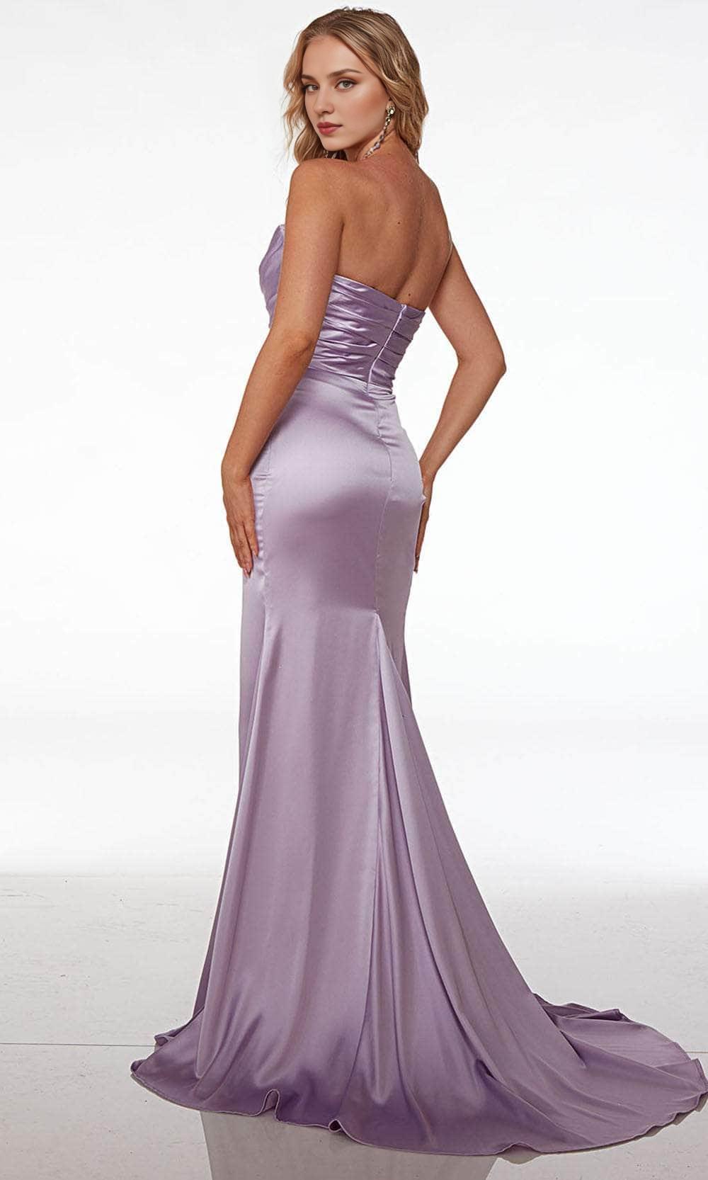 Formal Purple Dresses Any Special Occasion Off Shoulder Satin Prom Dress Floor-Length With Side Slit Prom Dress / Formal Wear Dresses