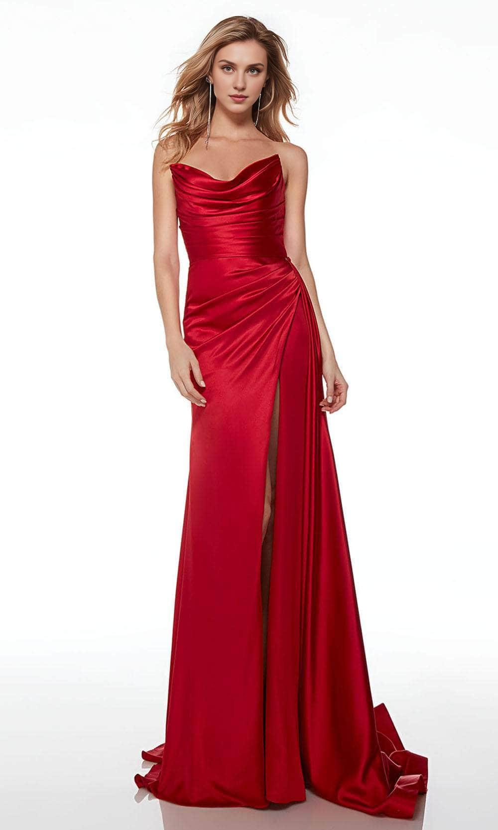 Formal Purple Dresses Any Special Occasion Off Shoulder Satin Prom Dress Floor-Length With Side Slit Prom Dress / Formal Wear Dresses