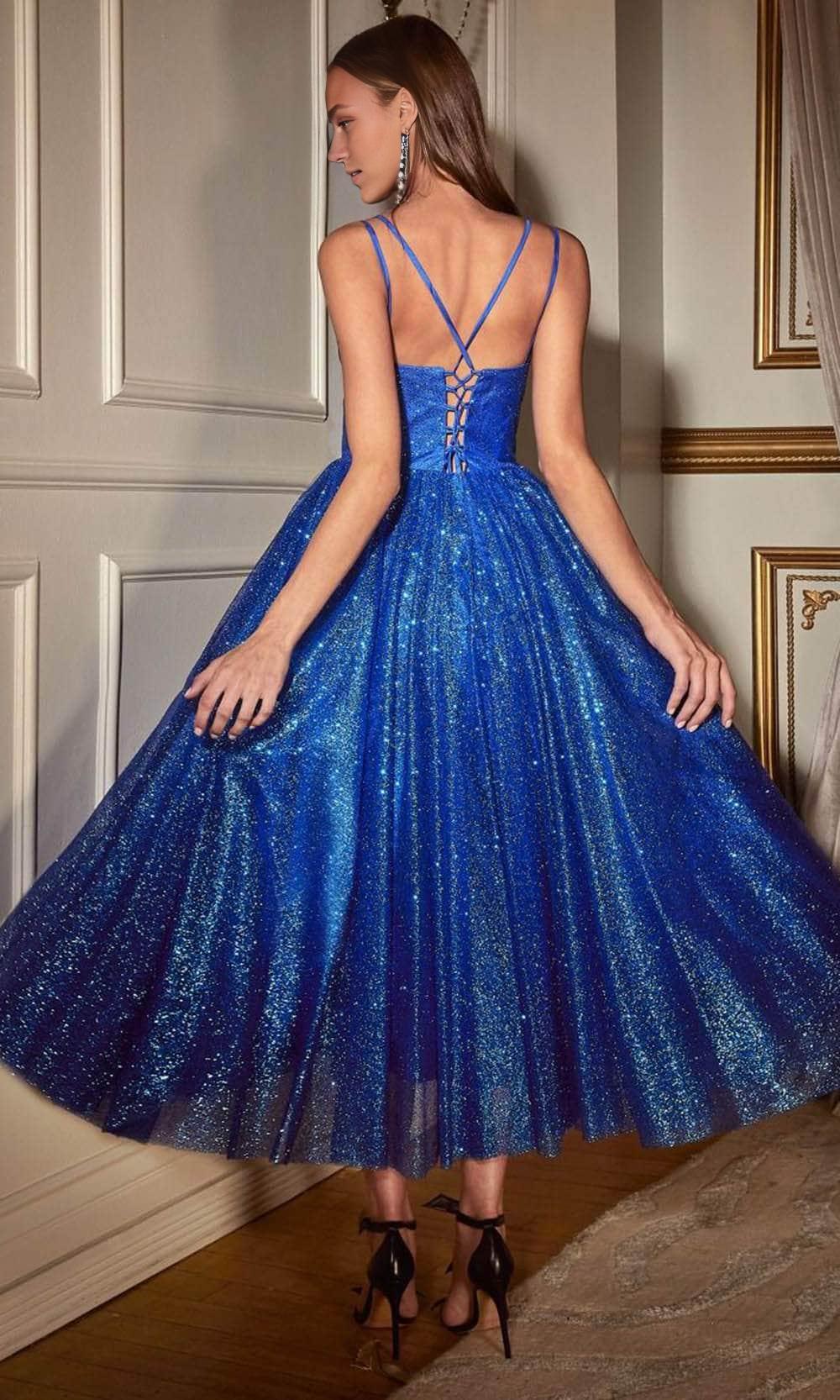 Formal Wear Dresses/Red Spaghetti Straps Open Bac Sleeveless Glitter Prom Dress