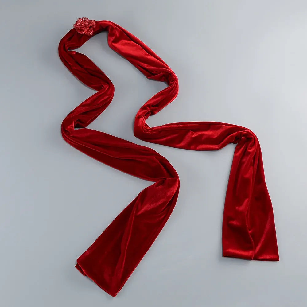 Glamorous Mermaid Sweetheart Ruched Draped Red Floor Length Prom Dress