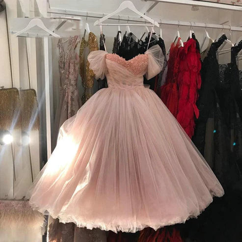 Off the Shoulder Beaded Long Party Dress