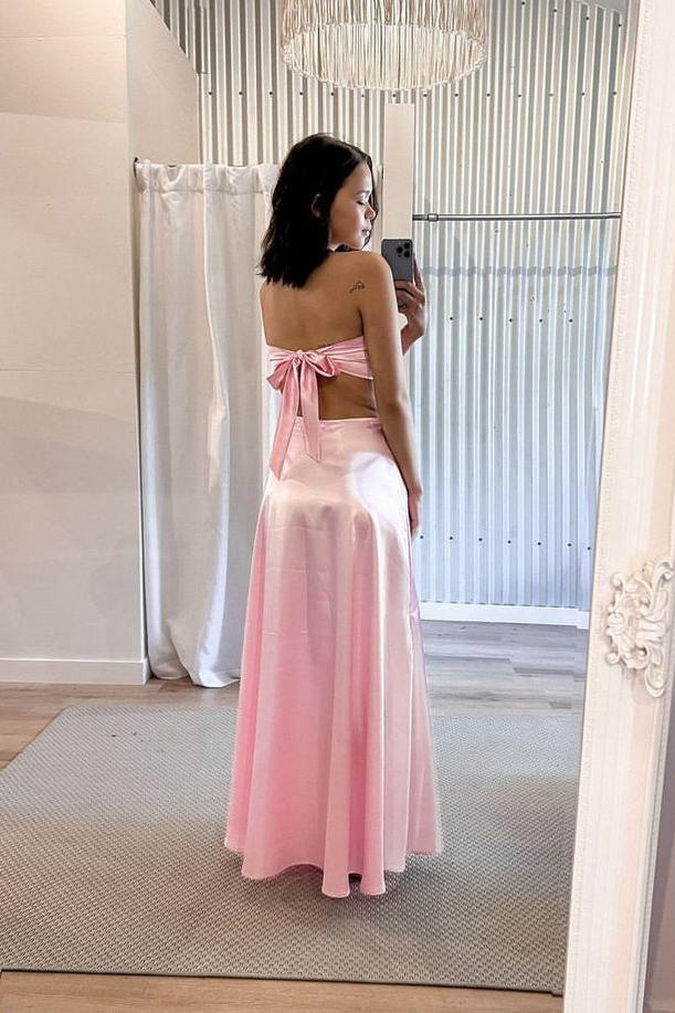 Sexy Pink Sweetheart Cutouts Long Party Prom Dress/Formal Wear Dresses