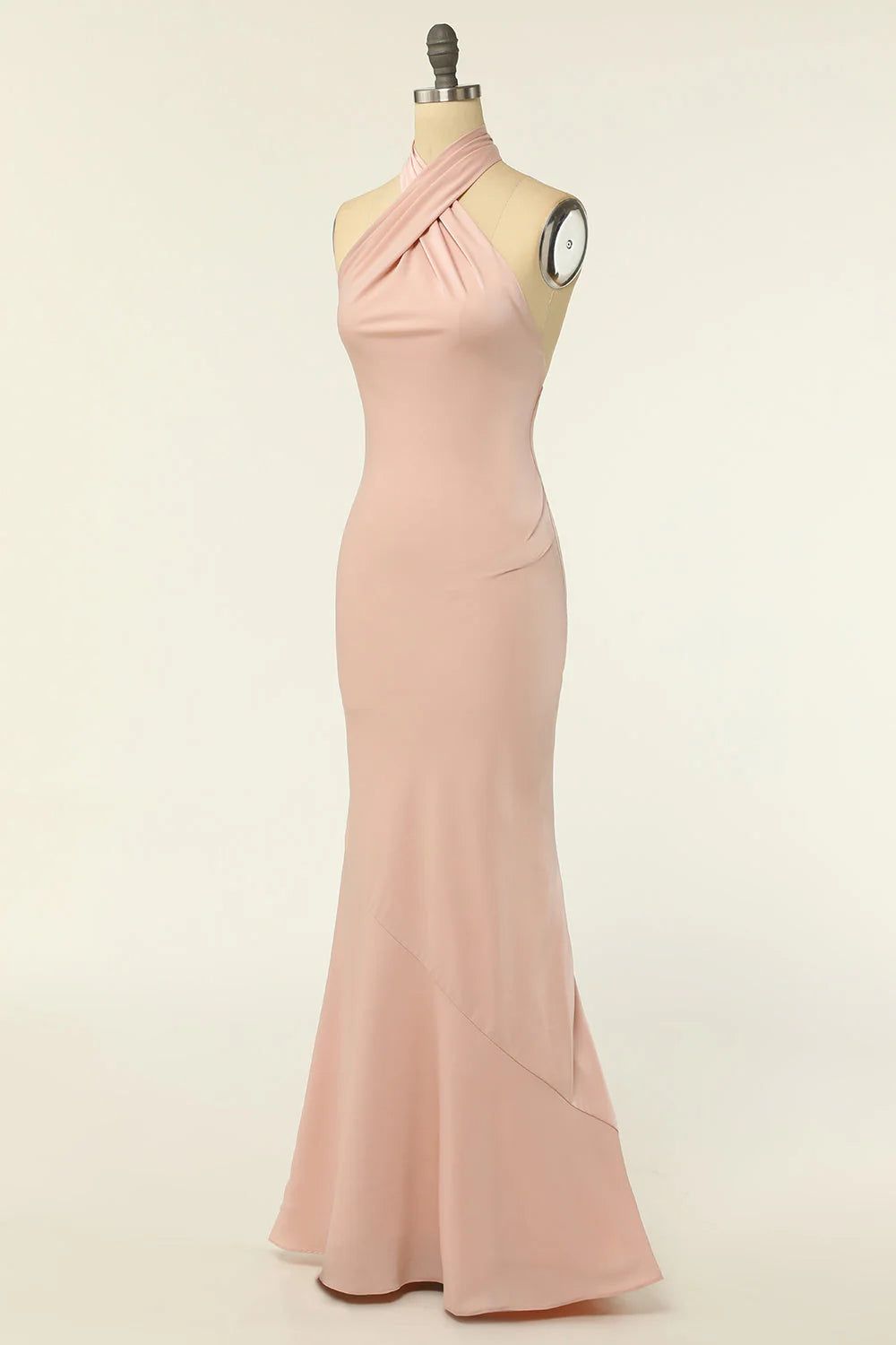 Mermaid One Shoulder Long Bridesmaid Dress With Ruffles