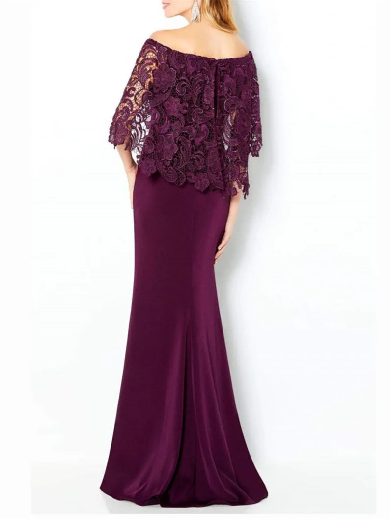 Sheath/Column Off-The-Shoulder Mother Of The Bride Dresses