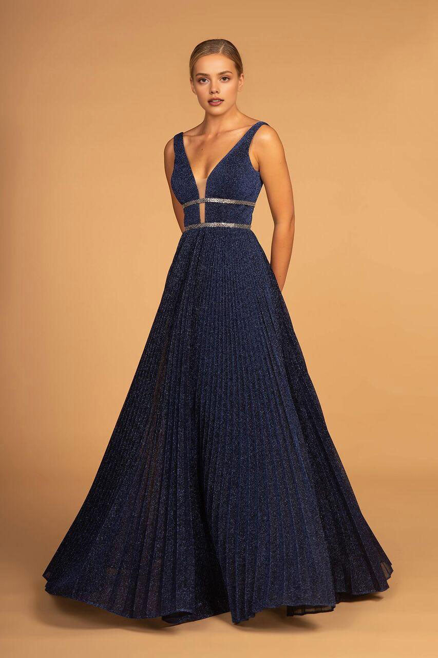 Xuewuba Dress Deep V Neck Evening Formal Dress Zipper Back Sleeveless A-Line/Princess Special Occasion Prom Dress