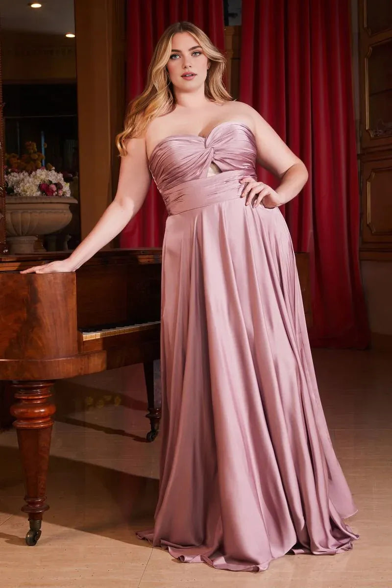 Xuewuba Dress A-line Satin Strapless Keyhole Prom Formal Dress Black Simple Evening Dresses
