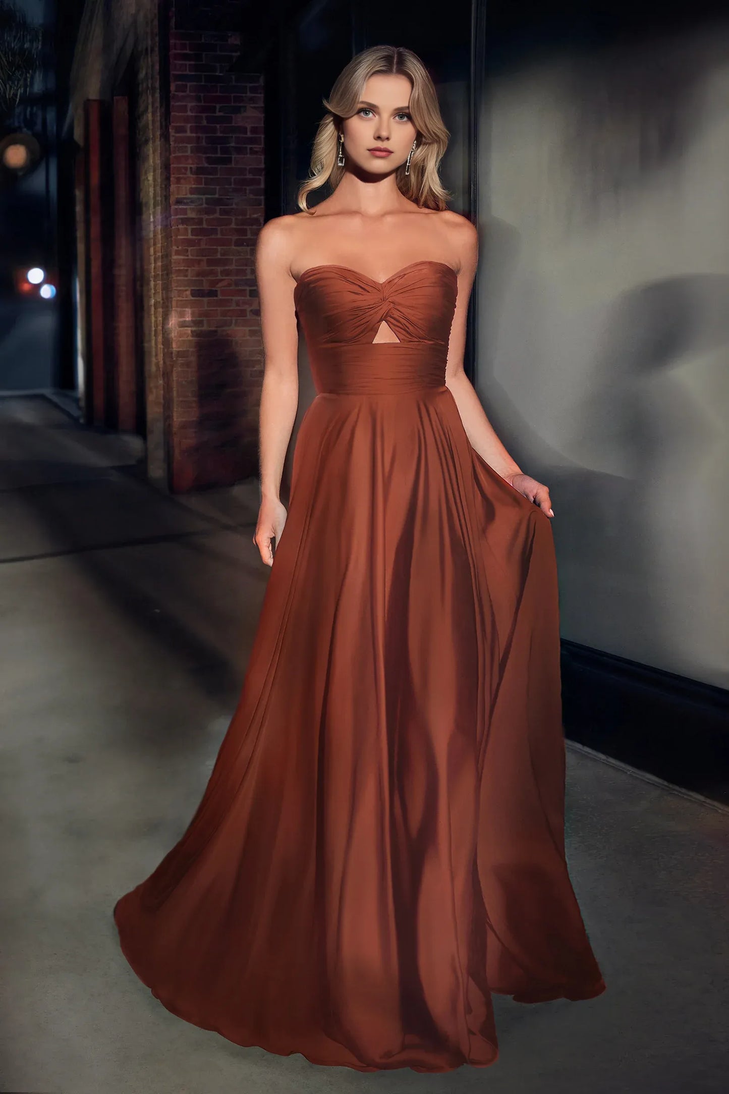 Xuewuba Dress A-line Satin Strapless Keyhole Prom Formal Dress Black Simple Evening Dresses