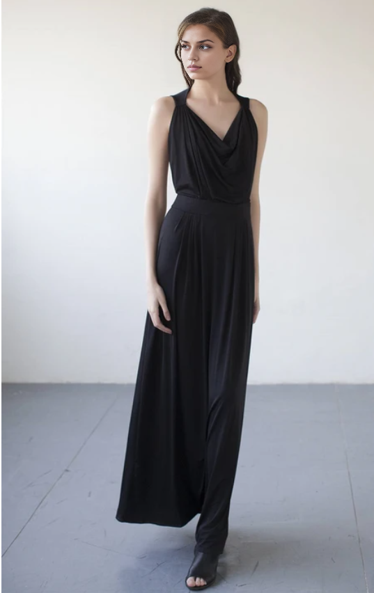 Xuewuba Dress Beautiful A Line Sleeveless Simple Floor-length V-neck Prom Dress Formal Wear Dresses