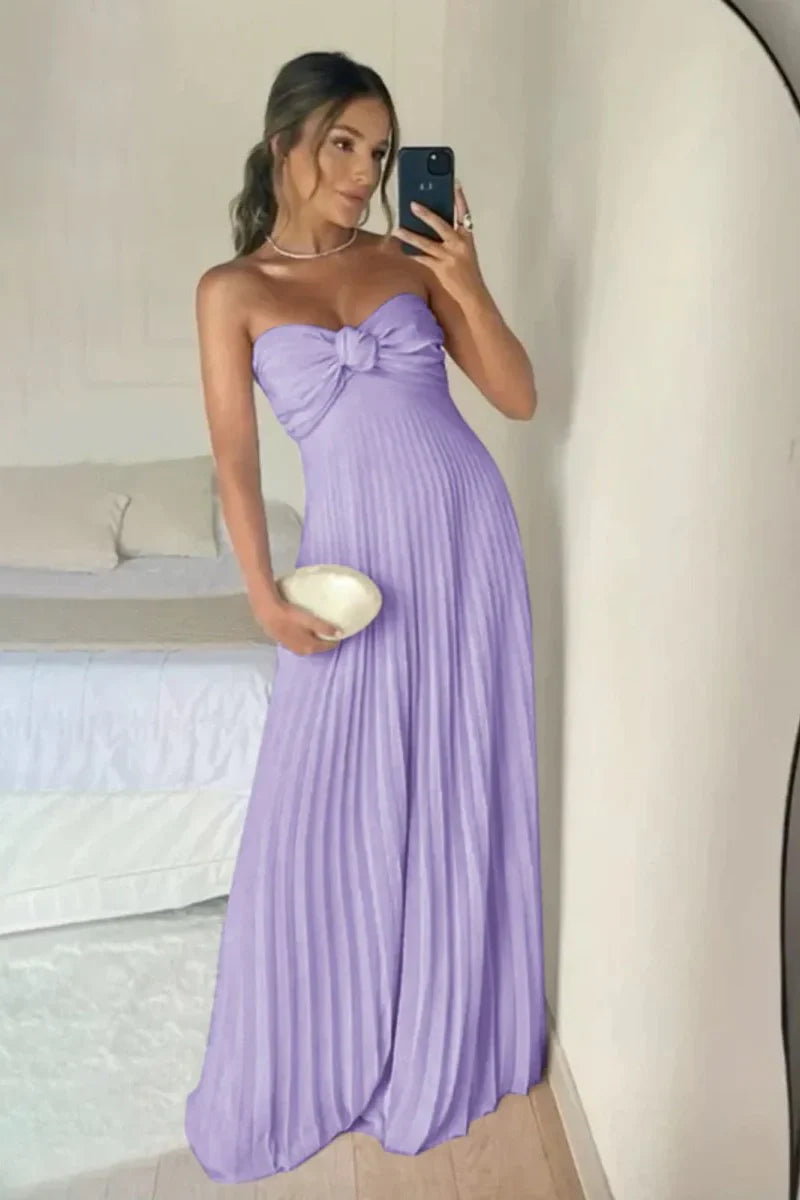 Xuewuba Dress Elegant A Line Sweetheart Pink Long Prom Dress with Ruffles Evening Dress