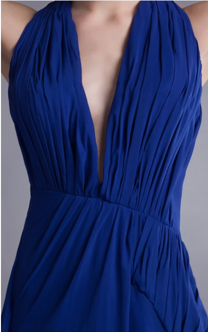 Xuewuba Dress Gossamery Backless Halter Sleeveless Chiffon Special Occasion Dresses Prom Dress Formal Wear Dresses