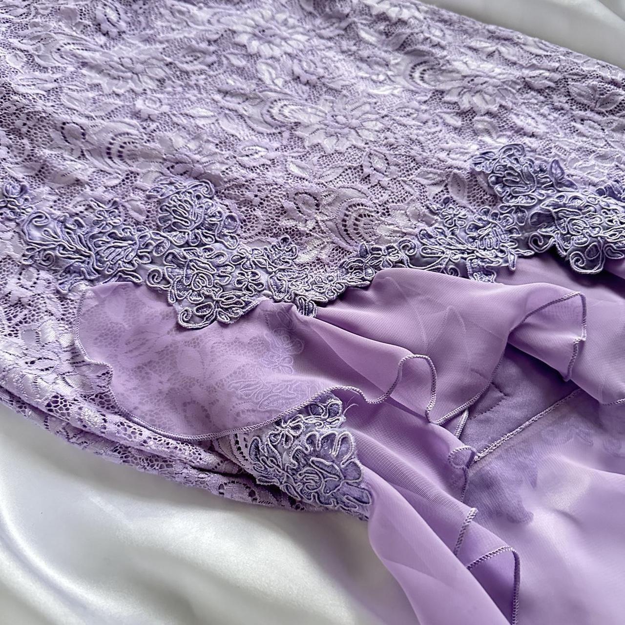 Xuewuba Dress Purple Delicate Lace Slim Fit Long Ball Gown Elegant Party Dress Evening Gown Prom Dress
