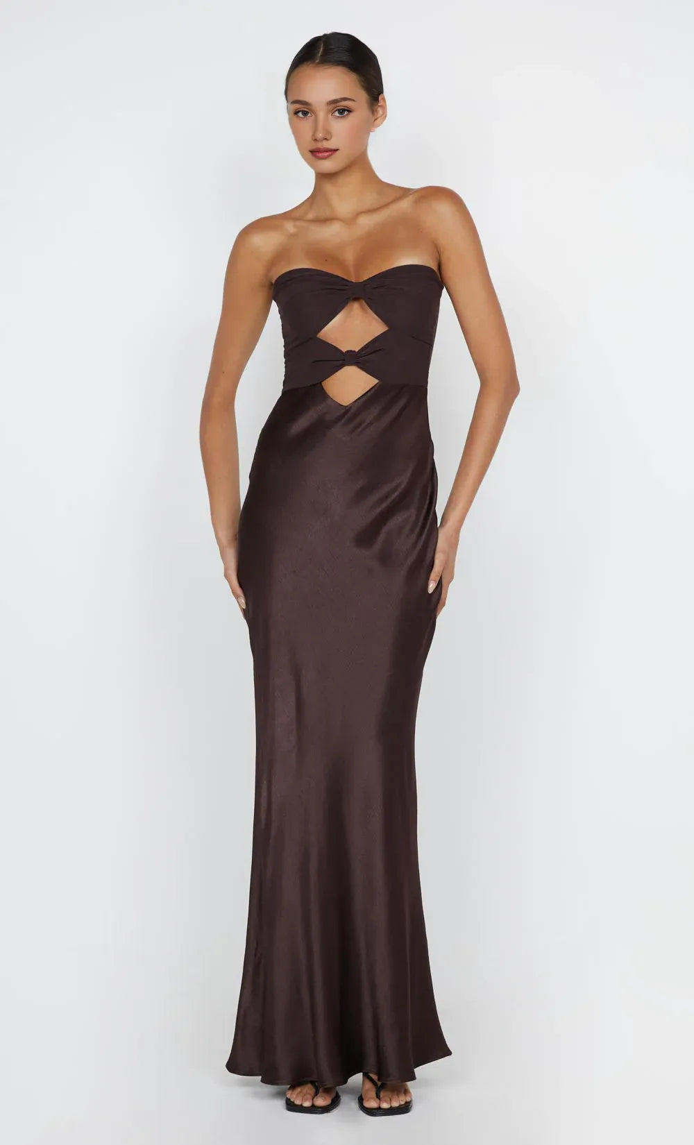 Xuewuba Dress Sexy Strapless Sleeveless Evening Dress Dusty Pink Prom Dress Sheath Back Zipper Maxi Dress