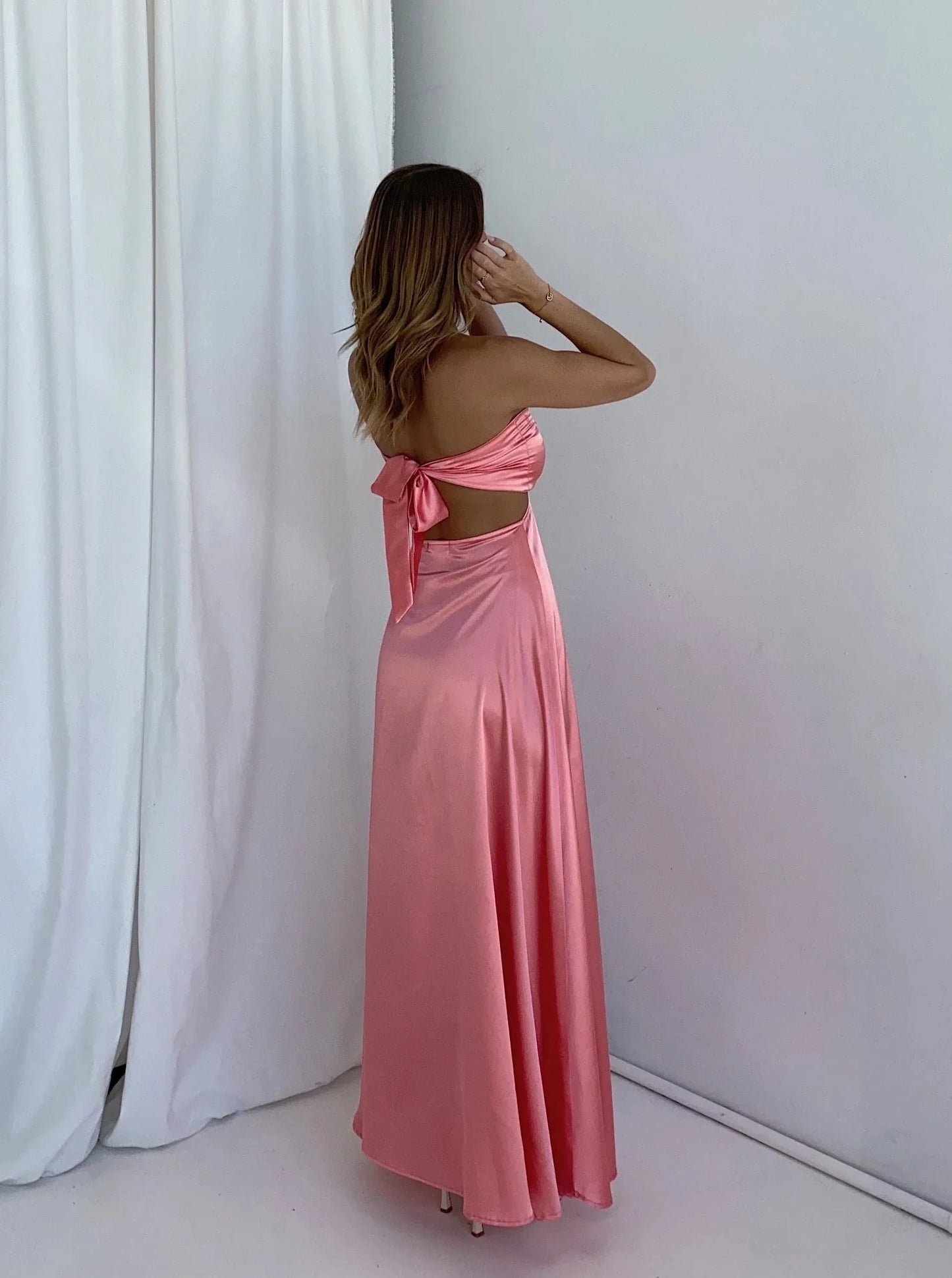 Xuewuba Dress Strapless A-line Wedding Guest Dresses Sexy Newest Long Prom Dresses Fashion Bridesmaid Dresses