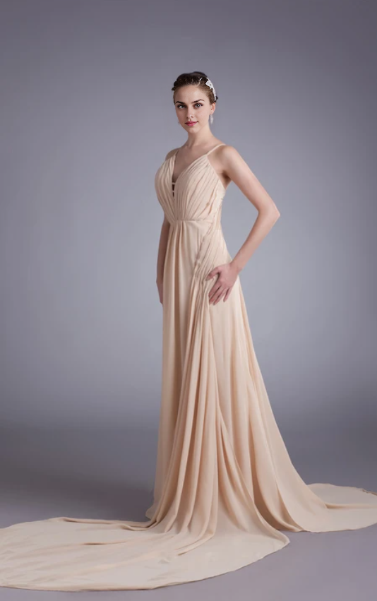 Xuewuba Dress Unique Sleeveless a Line Strapped Chiffon Satin Special Occasion Dresses Prom Dress Formal Wear Dresses