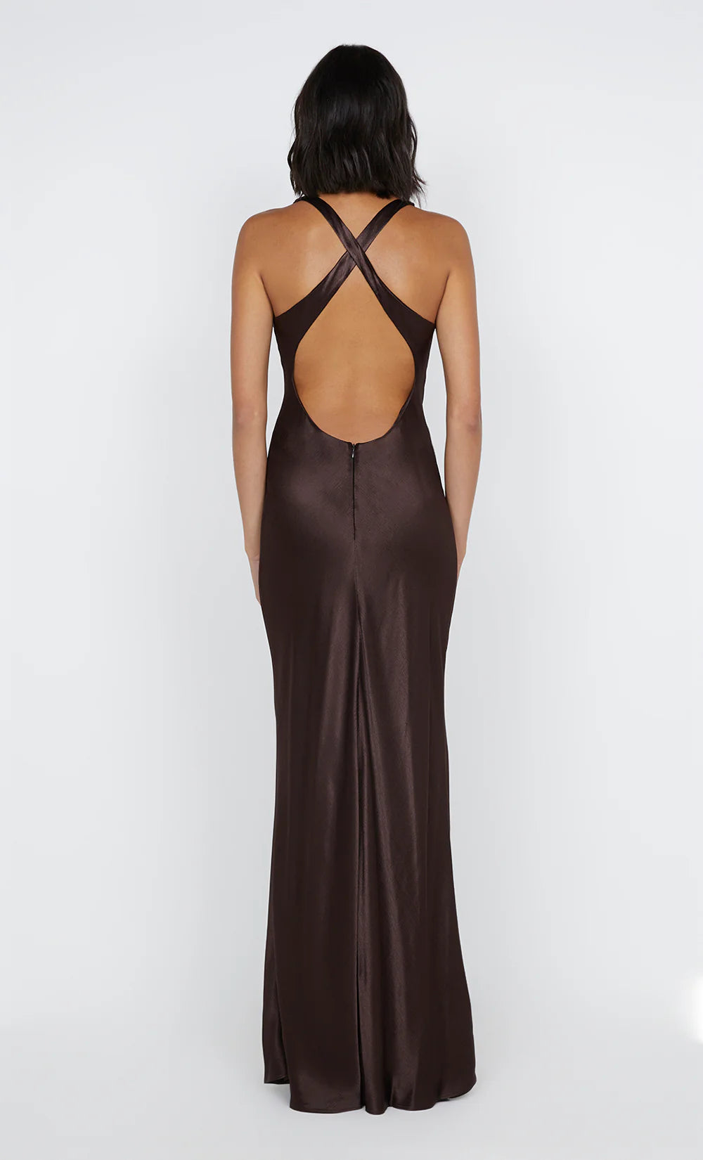 Xuewuba Dress Wide Straps Scoop Sleeveless Evening Dress Sea Spray Prom Dress Sheath Open Back Maxi Dress