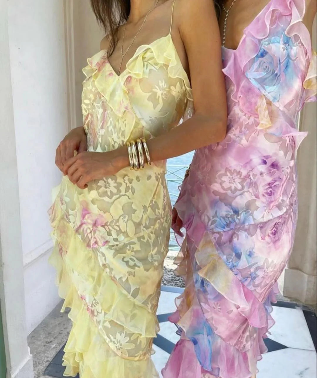 Xuewuba Dress Yellow Fashion Elegant Layered Tulle Long Ball Gown Backless Mermaid Slim Fit Evening Gown Party Dress Prom Dress