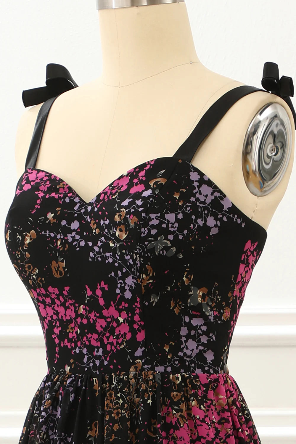 Burnout Velvet Black Prom Dress
