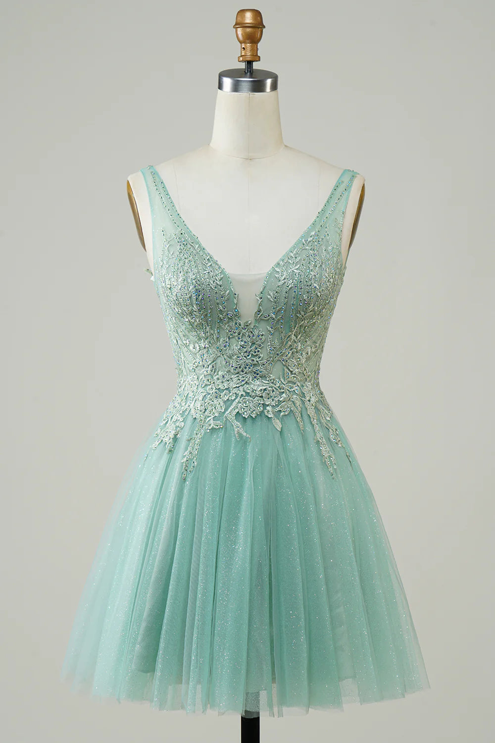 A Line Homecoming Dress With Appliques