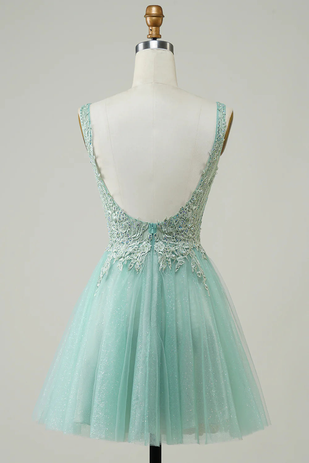 A Line Homecoming Dress With Appliques