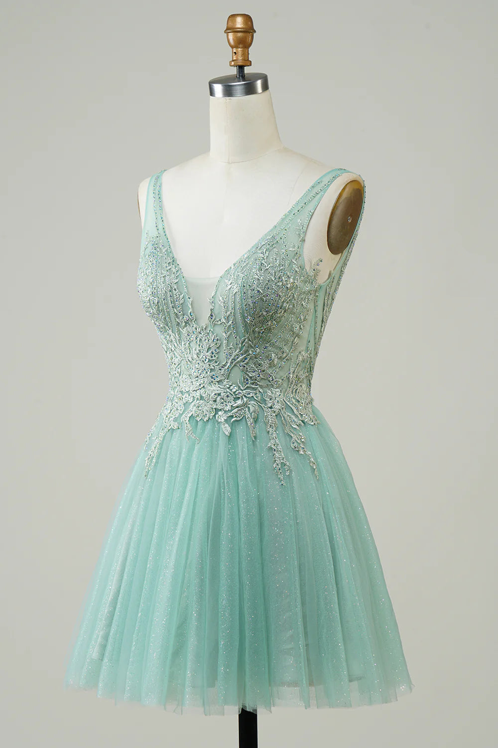 A Line Homecoming Dress With Appliques