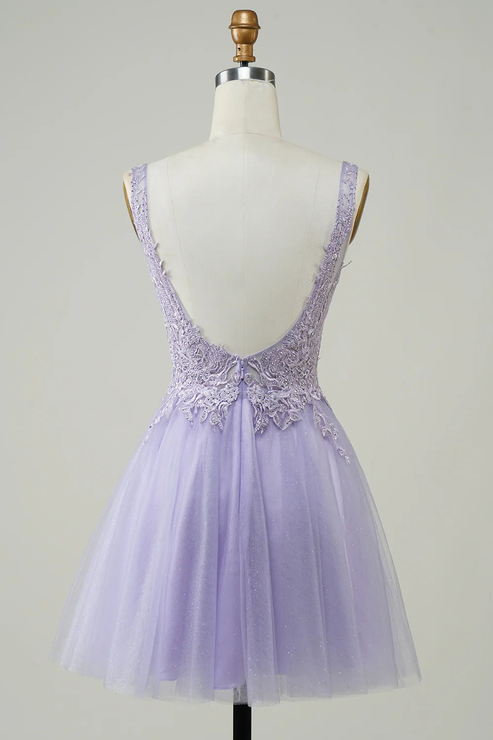 A Line Homecoming Dress With Appliques
