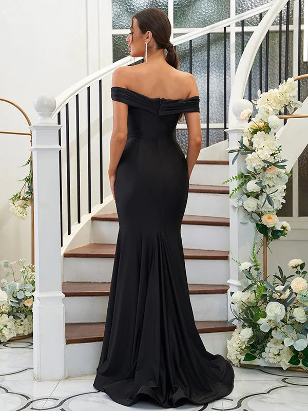 A-Line Princess Chiffon Ruffles Halter Sleeveless Floor-Length Bridesmaid Dresses
