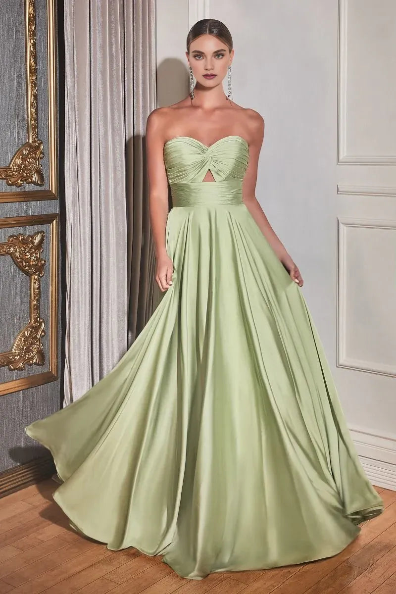 Xuewuba Dress A-line Satin Strapless Keyhole Prom Formal Dress Black Simple Evening Dresses