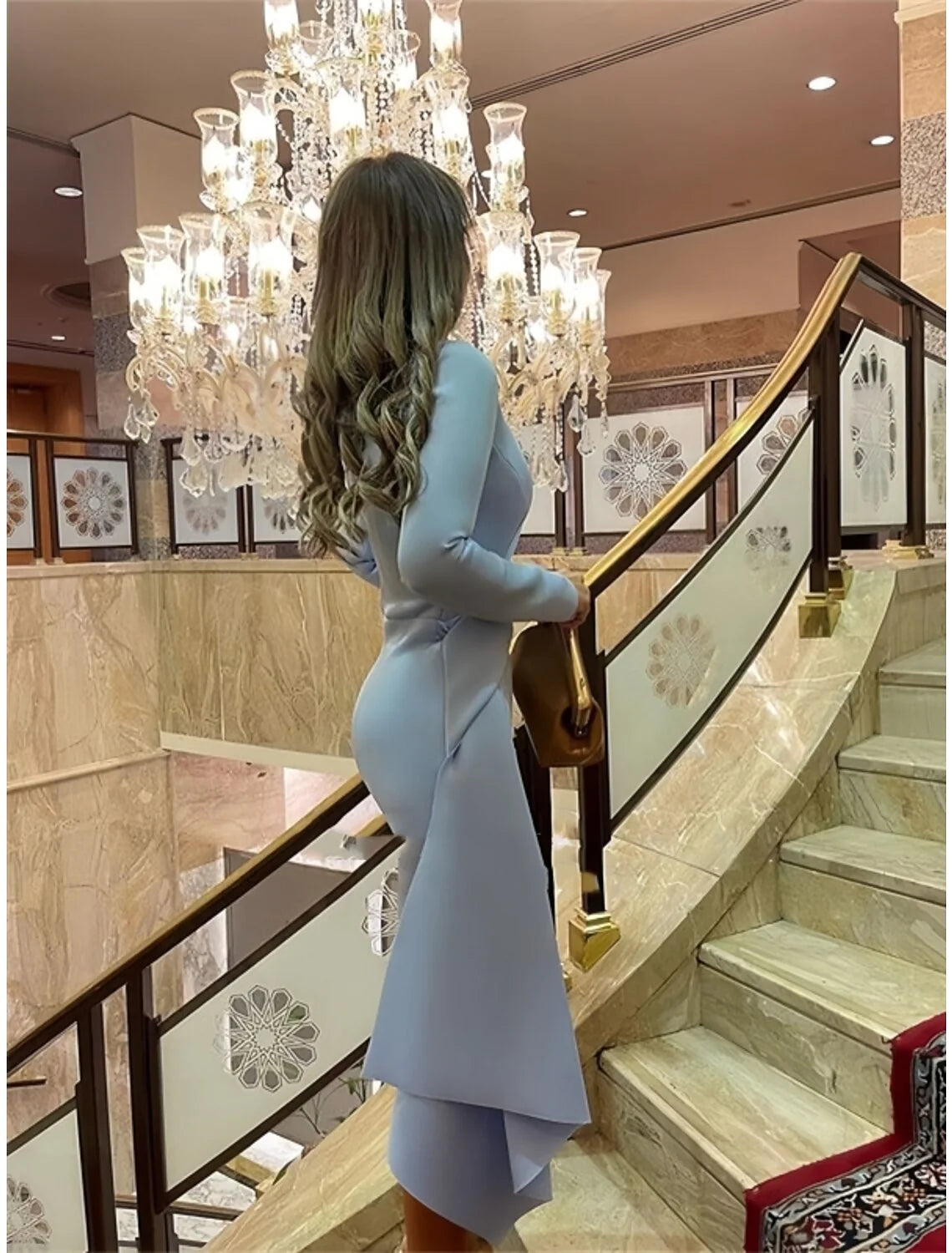 Sheath Formal Dress Cocktail Dresses Elegant Christmas Red Green Dress Formal Fall Knee Length Long Sleeve Jewel Neck with Pleats Ruched