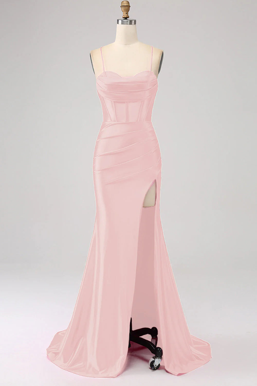 Stunning Mermaid Spaghetti Straps Long Prom Dress