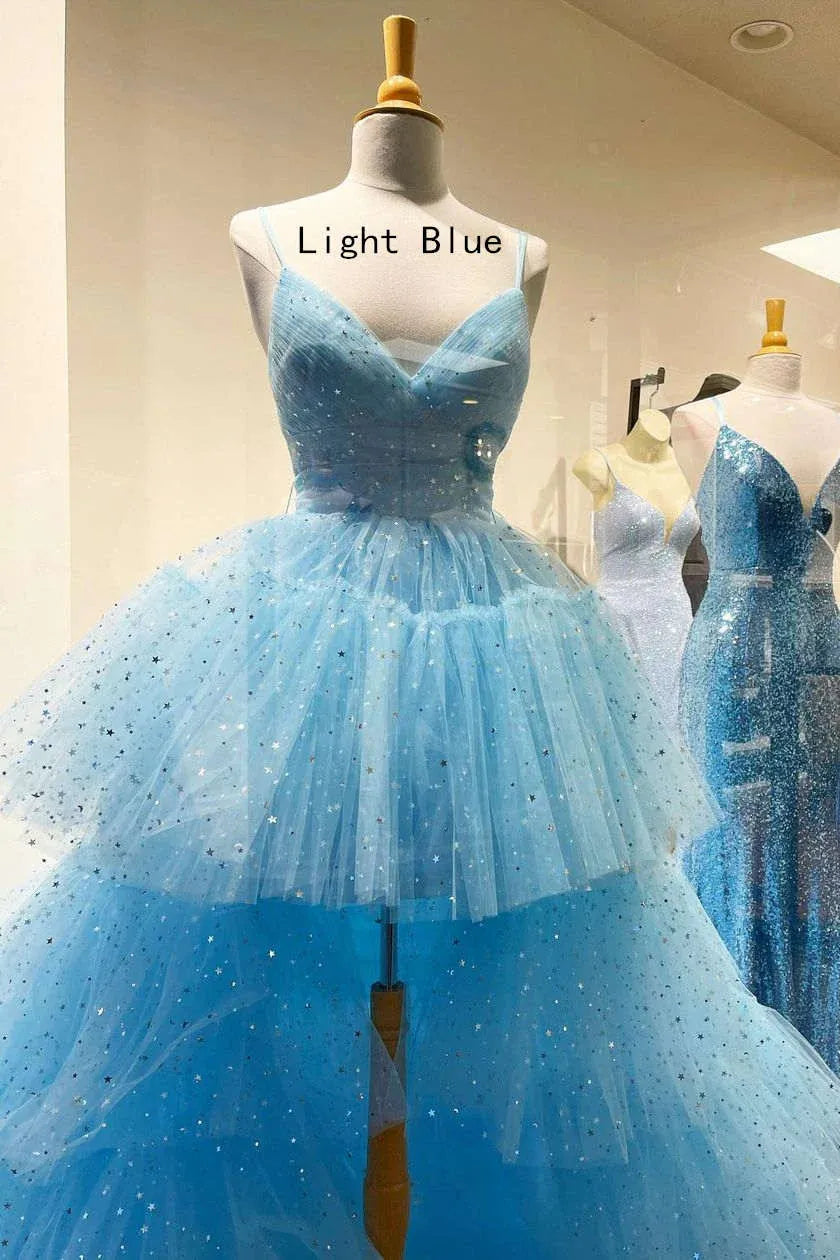 Alluring Ball Gown Off The Shoulder Sleeveless Sequins Chapel Train Prom Dress