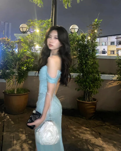 Beautiful A Line Off the Shoulder Sleeveless Zipper Up Floor-Length Prom Dresses