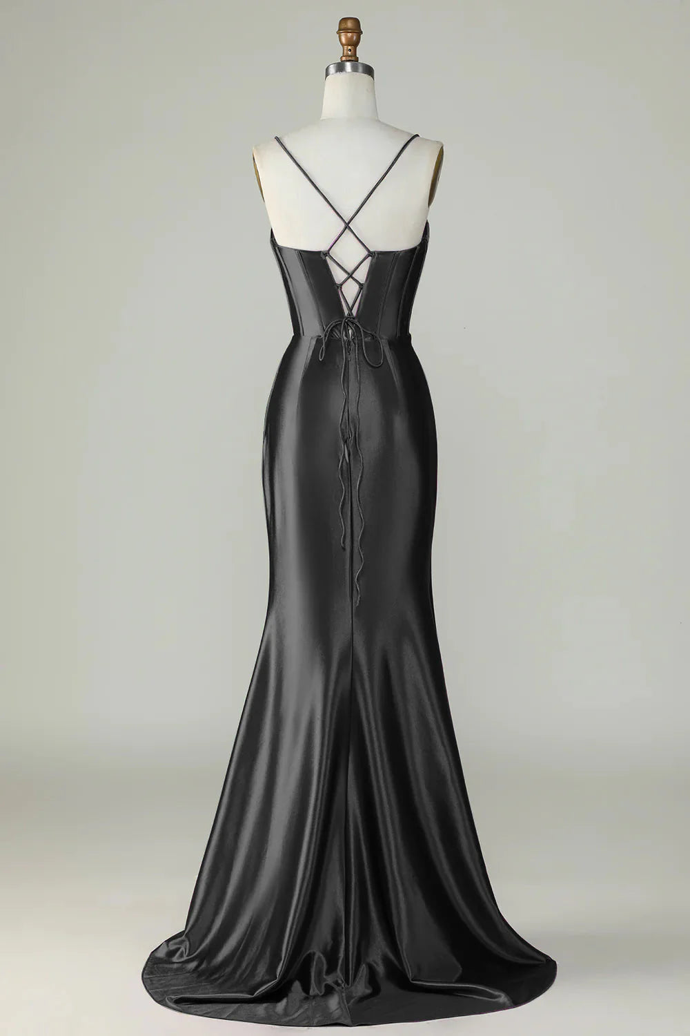 Mermaid Spaghetti Straps Long Prom Dress