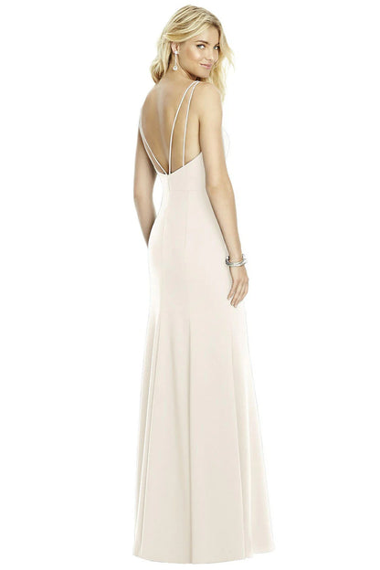 Boat Neck Sleeveless White Bridesmaid Dress with Open Back/Dress Plus Size Formal