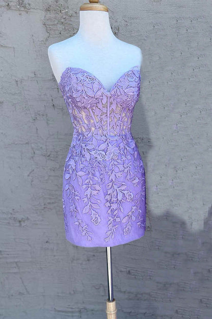 Classic Bodycon Sweetheart Sleeveless Backless Short-Mini Homecoming Dress