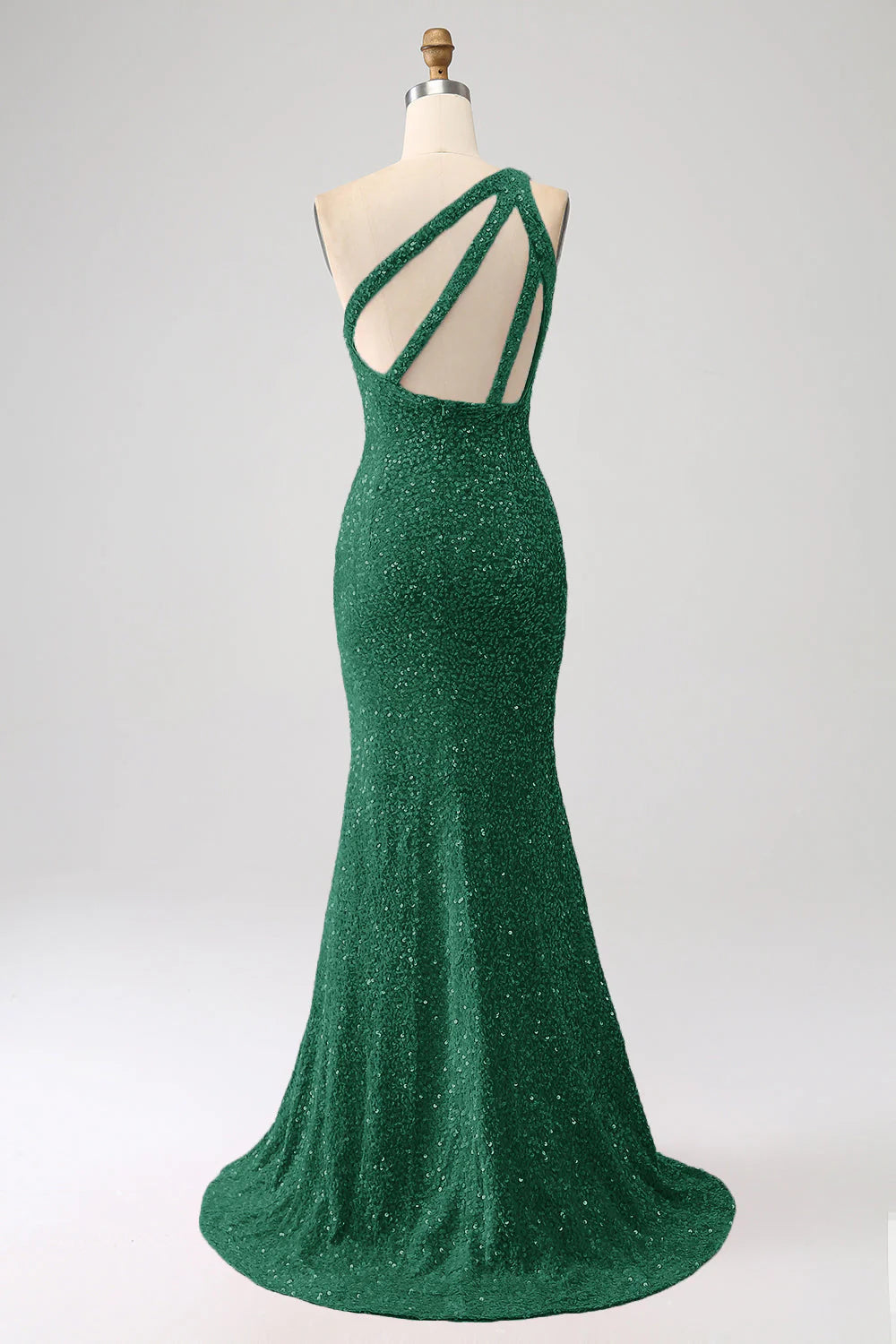 Sequins Mermaid One Shoulder Long Prom Dress