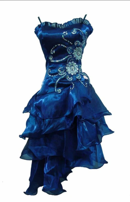 Elegant A-Line/Princess Spaghetti Straps Sleeveless Lace Up Short-Mini Homecoming Dress